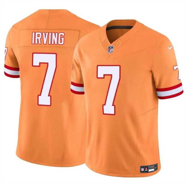 Men & Women & Youth Tampa Bay Buccaneers #7 Bucky Irving Orange F.U.S.E. Throwback Limited Stitched Jersey->tampa bay buccaneers->NFL Jersey